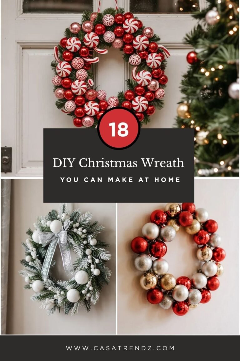 18 DIY Christmas Wreath Ideas for 2025 You Can Make at Home