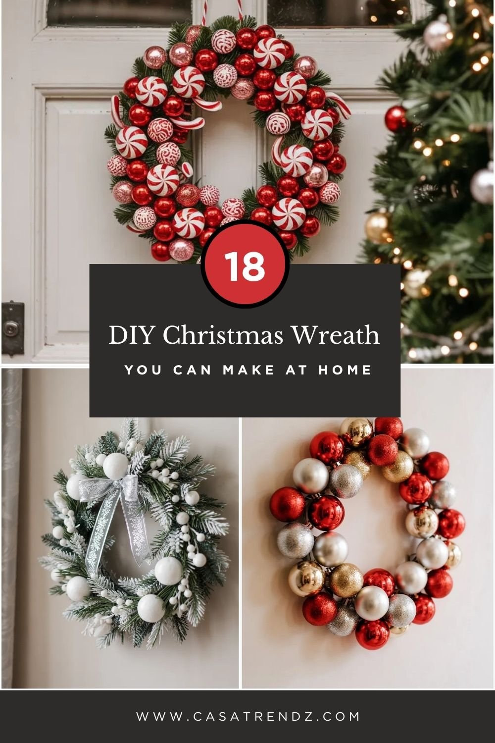 18 DIY Christmas Wreath Ideas for 2025 You Can Make at Home
