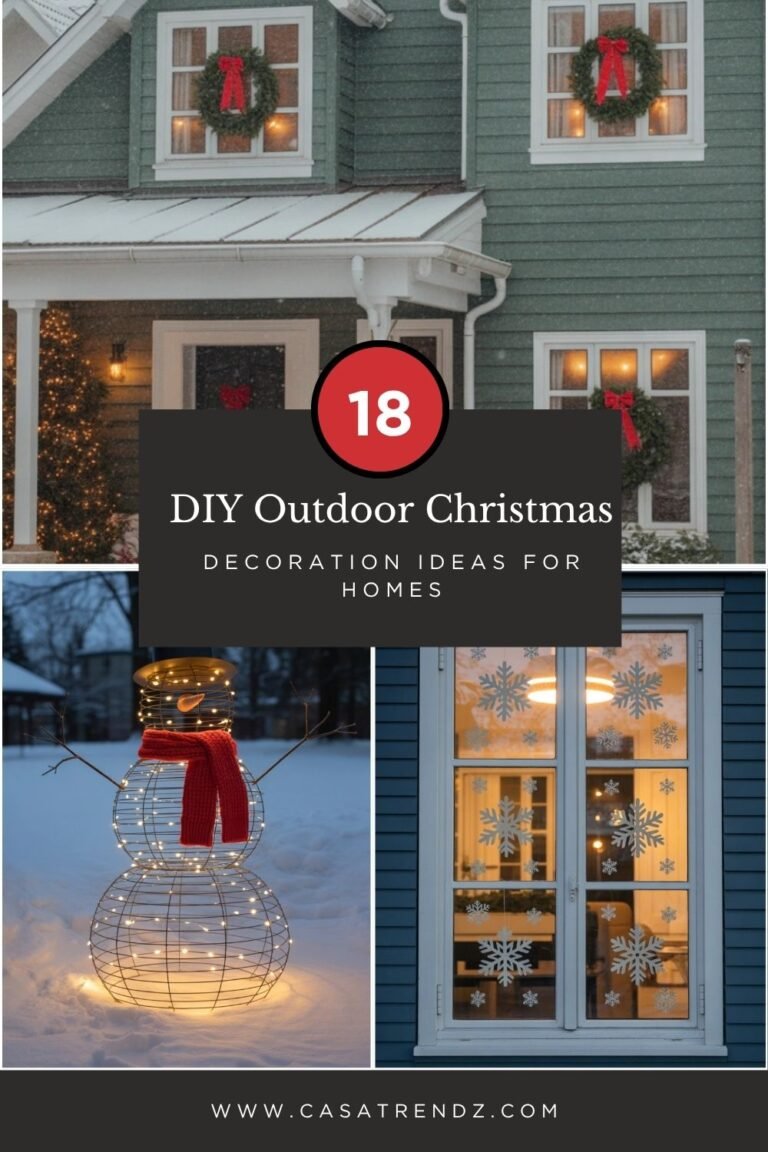 18 DIY Outdoor Christmas Decoration Ideas for 2025 Homes