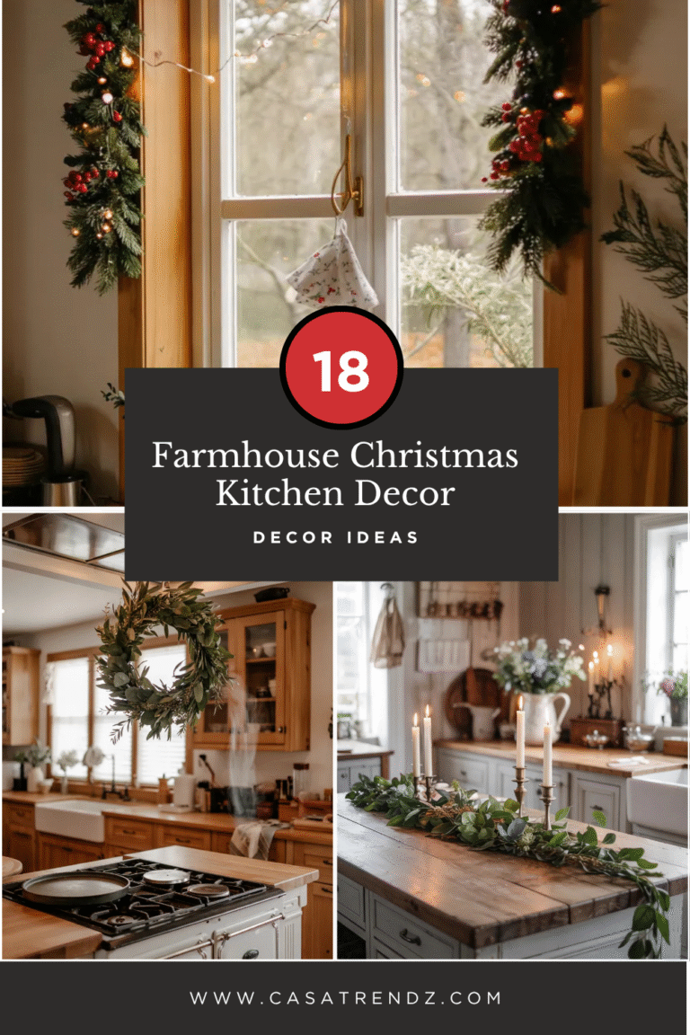 18 Farmhouse Christmas Kitchen Decor Ideas for 2025