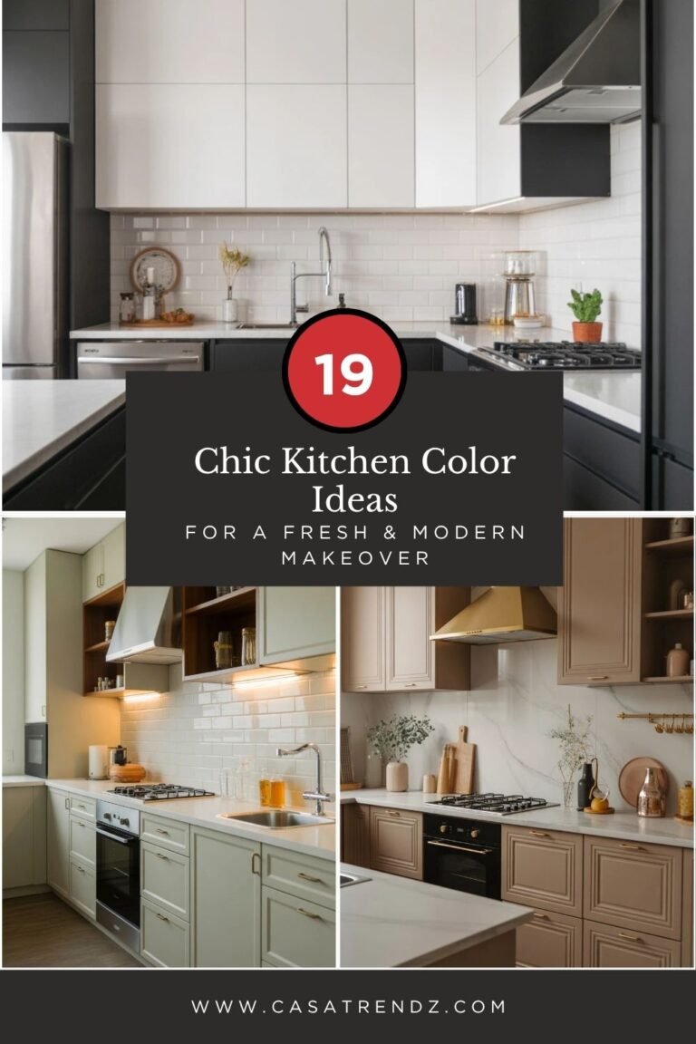 19 Chic Kitchen Color Ideas for a Fresh & Modern Makeover