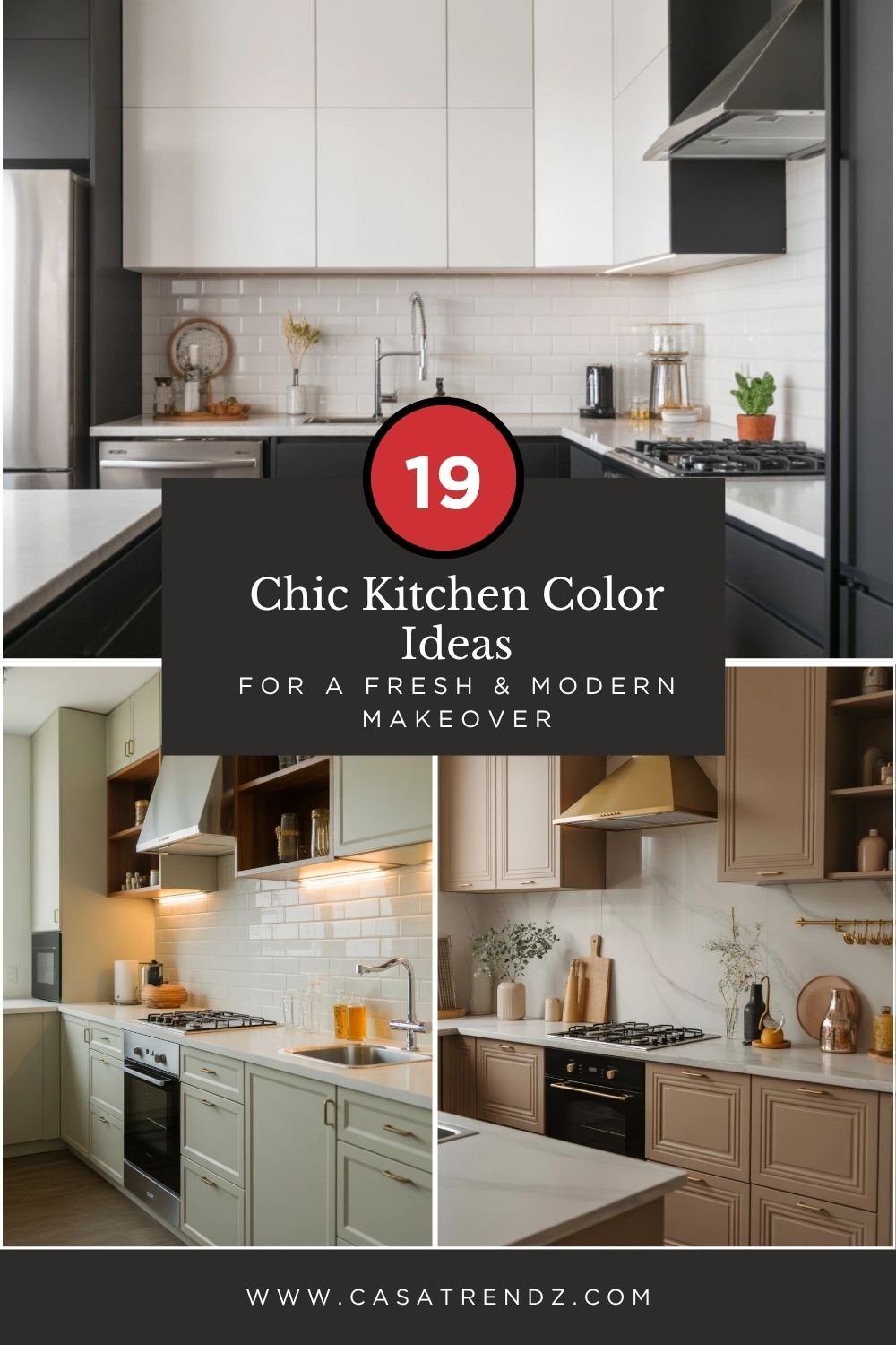 19 Chic Kitchen Color Ideas for a Fresh & Modern Makeover