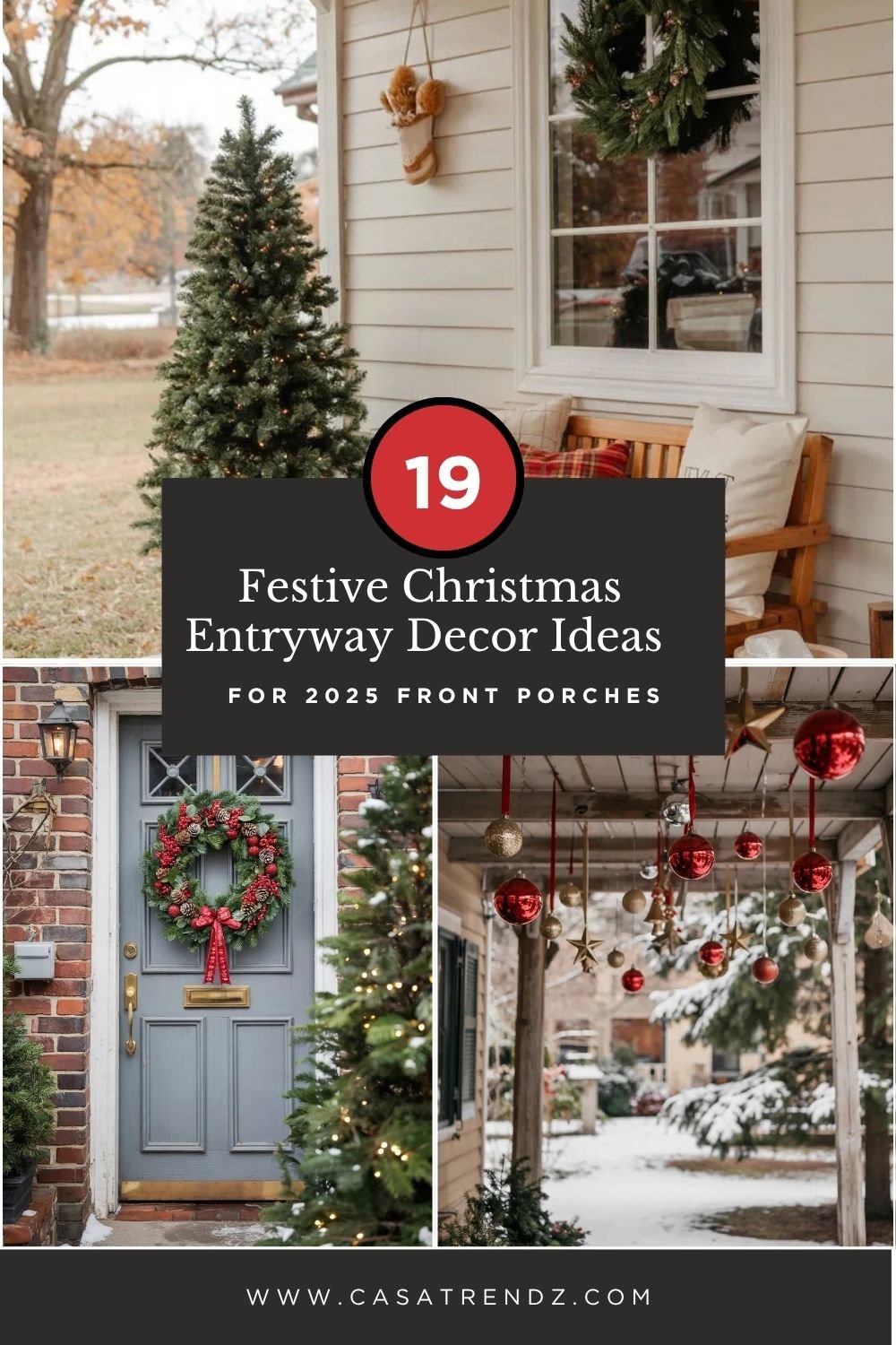 19 Festive Christmas Entryway Decor Ideas for 2025 Front Porches