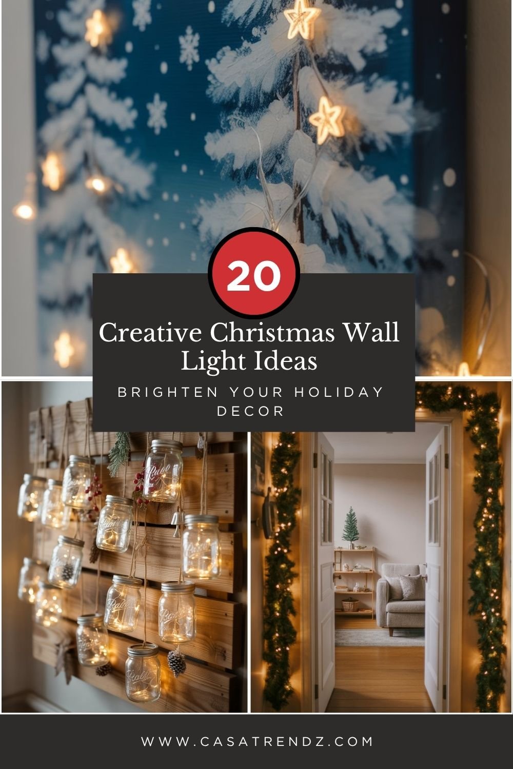20 Creative Christmas Wall Light Ideas to Brighten Your Holiday Decor