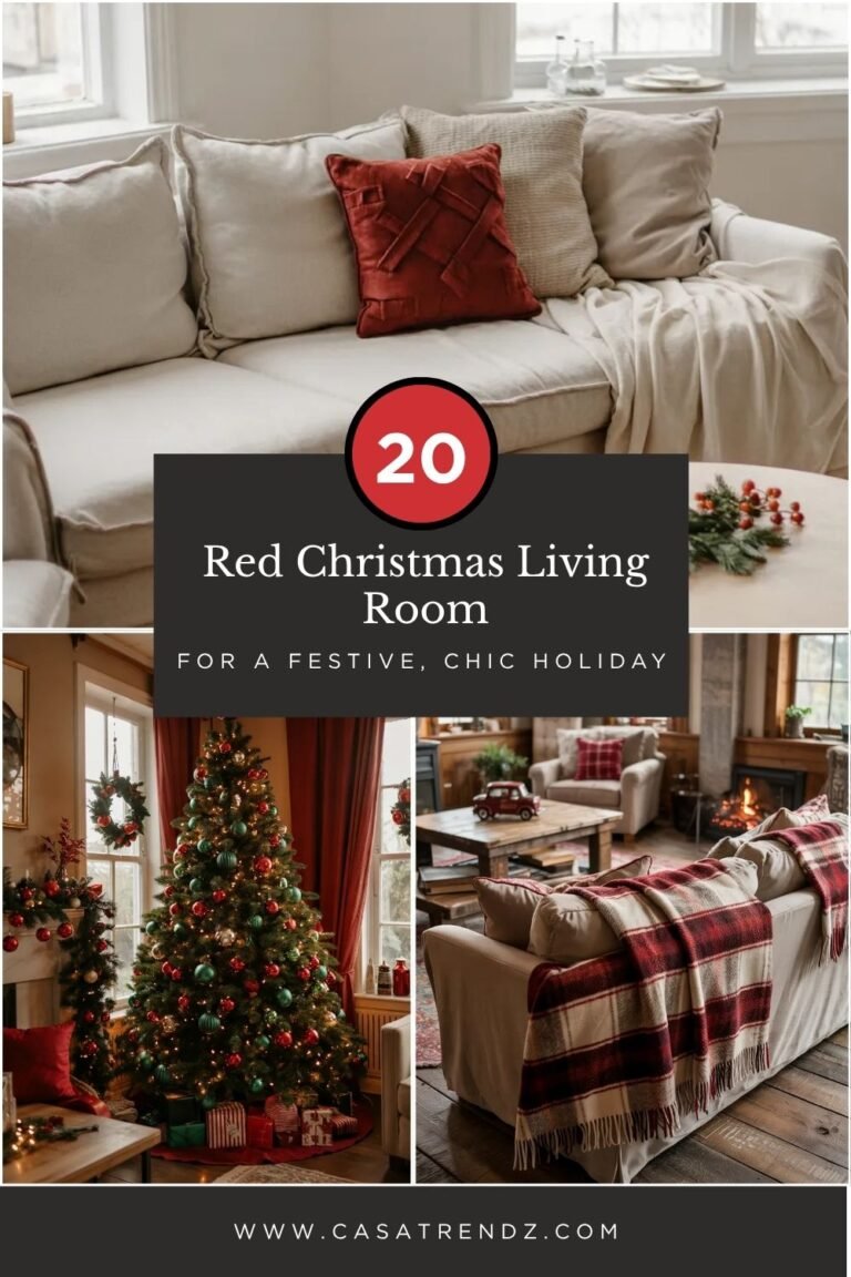 20 Red Christmas Living Room Ideas for a Festive, Chic Holiday