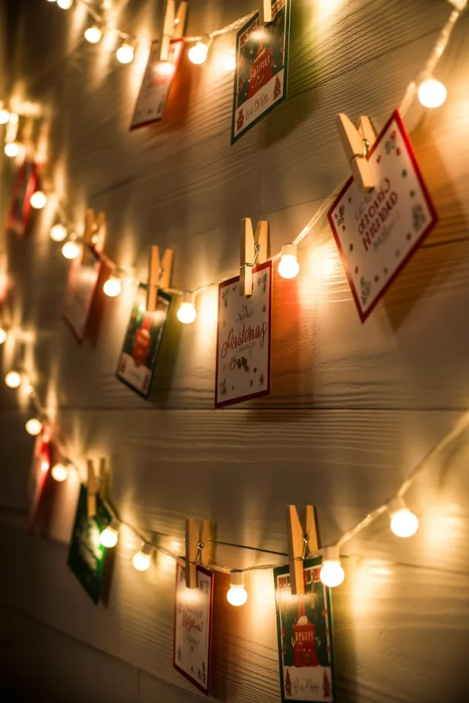 Christmas Card Light Display