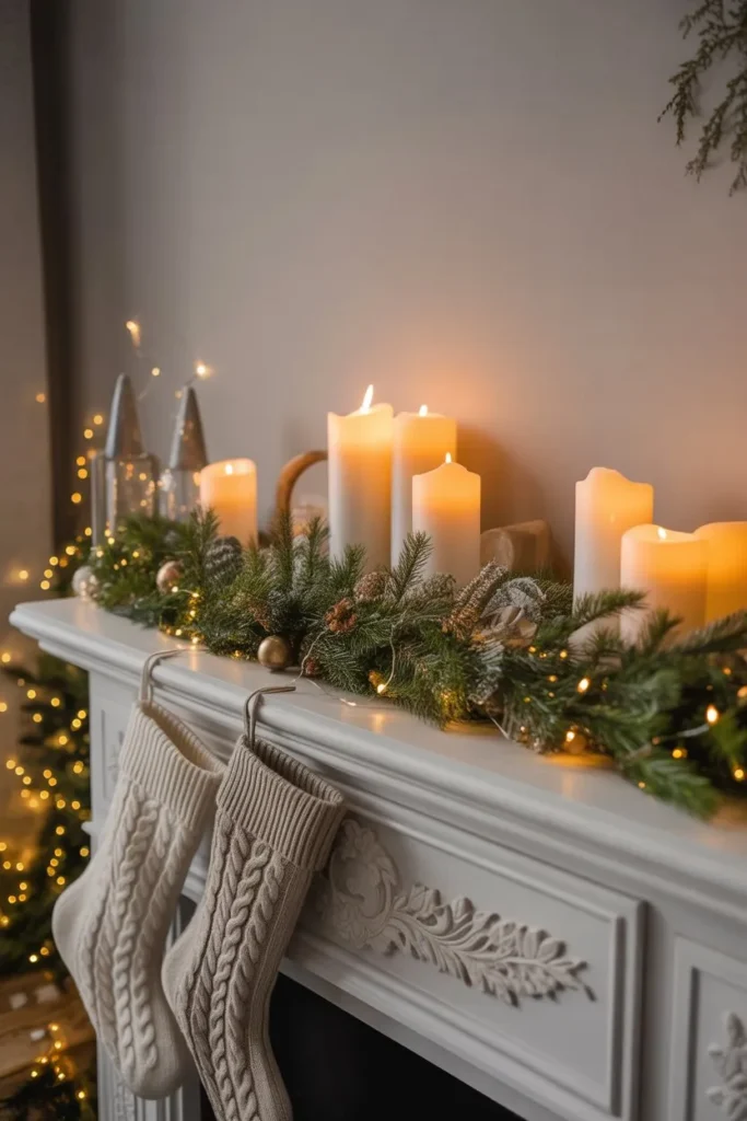 Cozy Candle and Knit Display