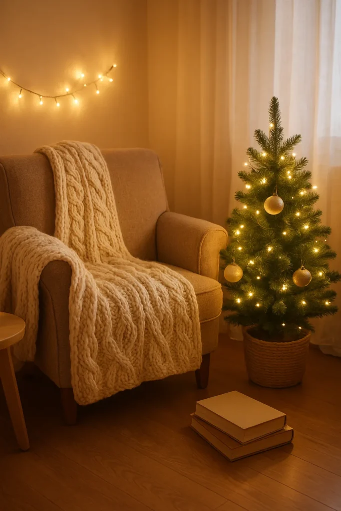 Cozy Christmas Reading Nook