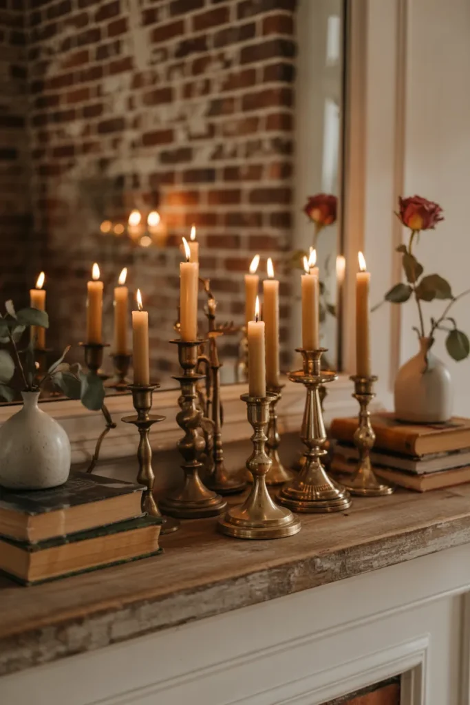 Cozy Fireplace Mantel Decor