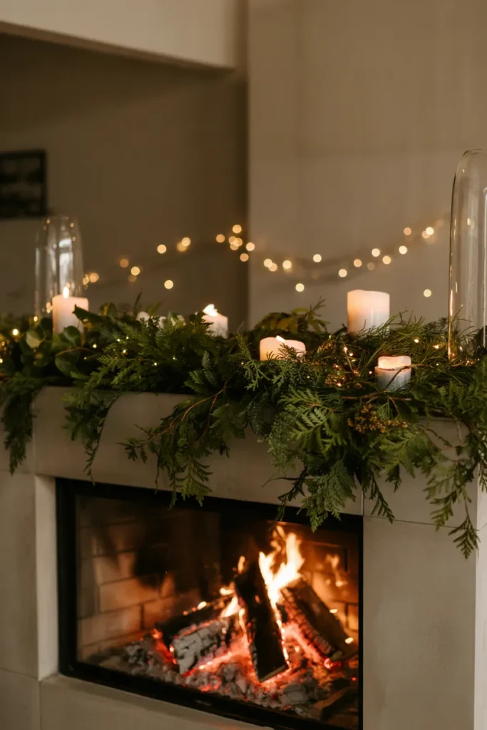 Cozy String Light Headboard