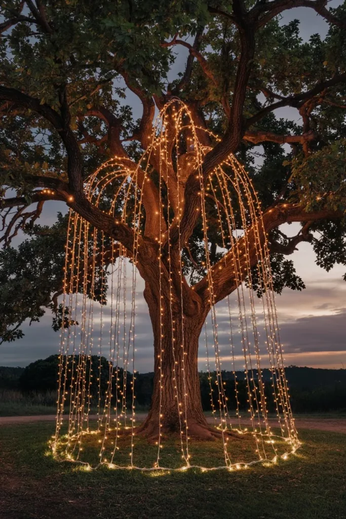 Curtain Lights for Tall Trees