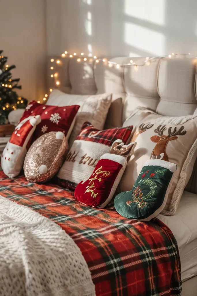 DIY Holiday Pillow Covers