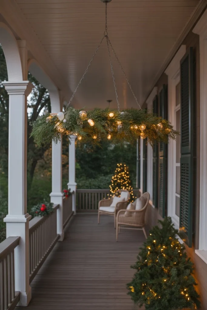DIY Outdoor Christmas Chandelier