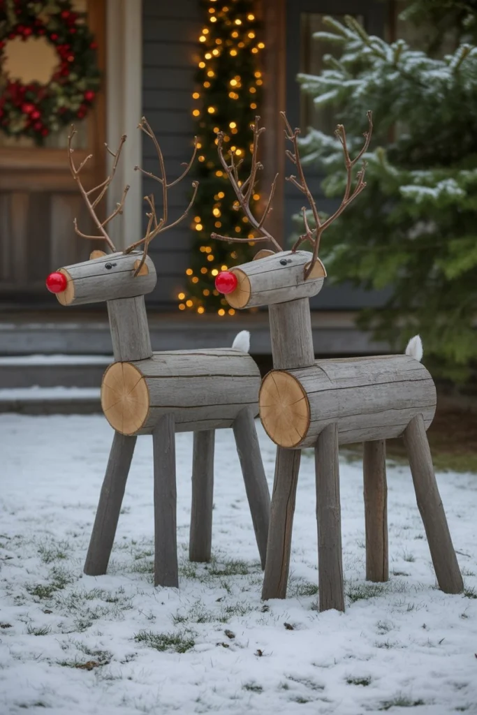 DIY Reindeer Yard Figures