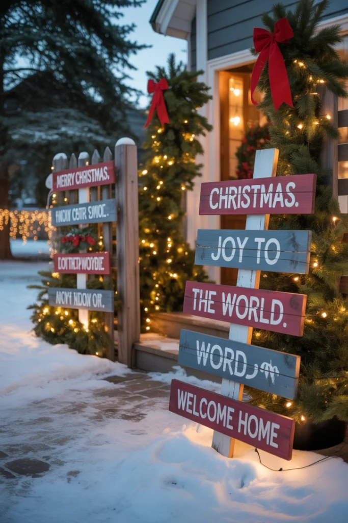 DIY Wooden Christmas Yard Signs