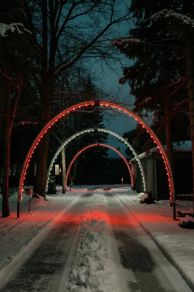 Driveway Arches of Light