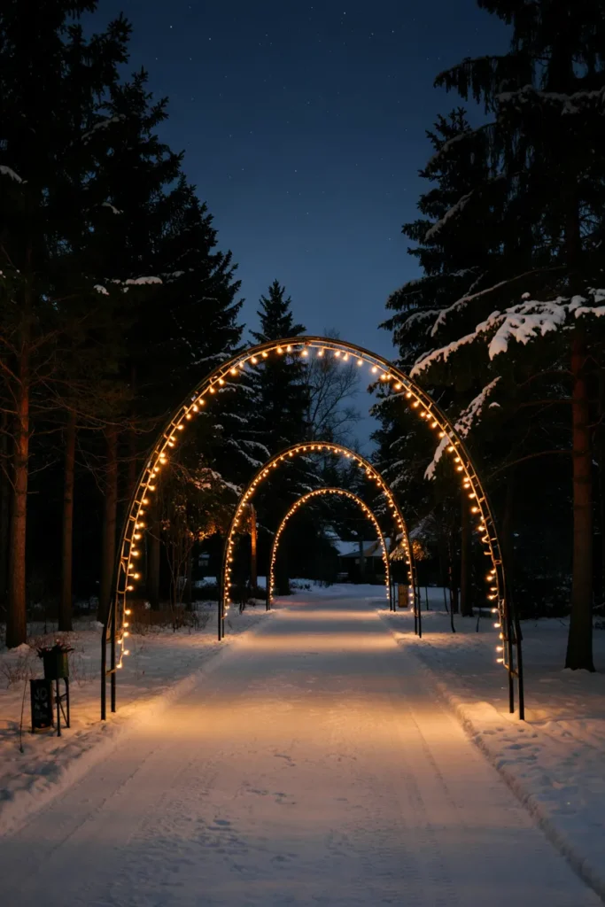 Driveway Light Tunnel