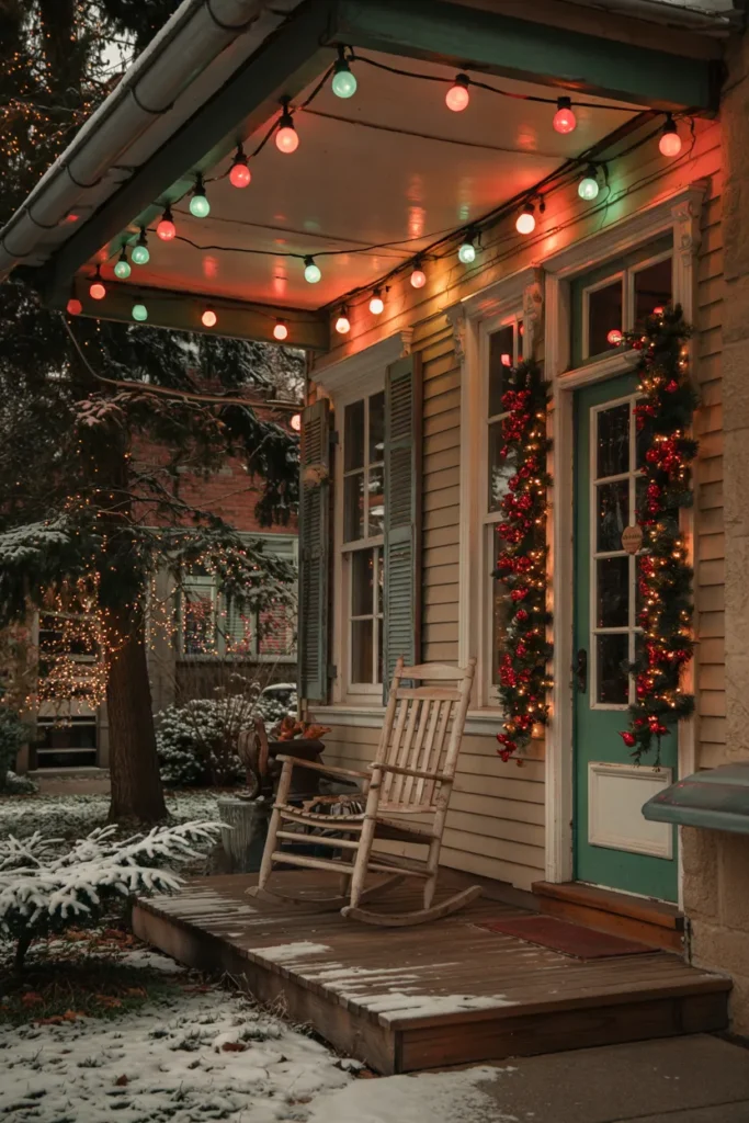 Dual-Color Porch Ceiling Lights
