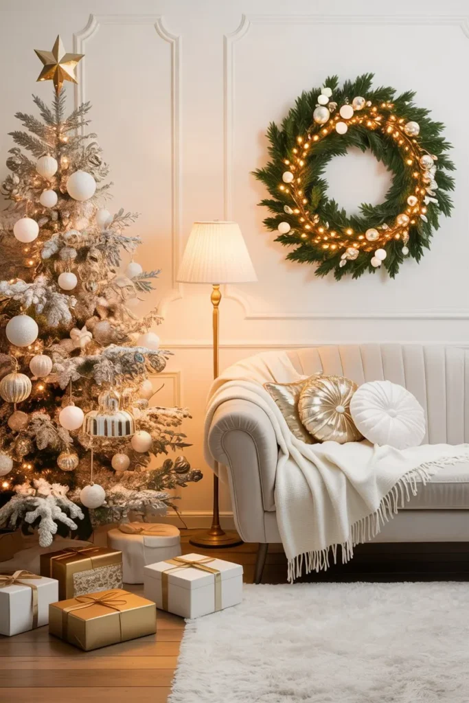 Elegant Gold and White Christmas
