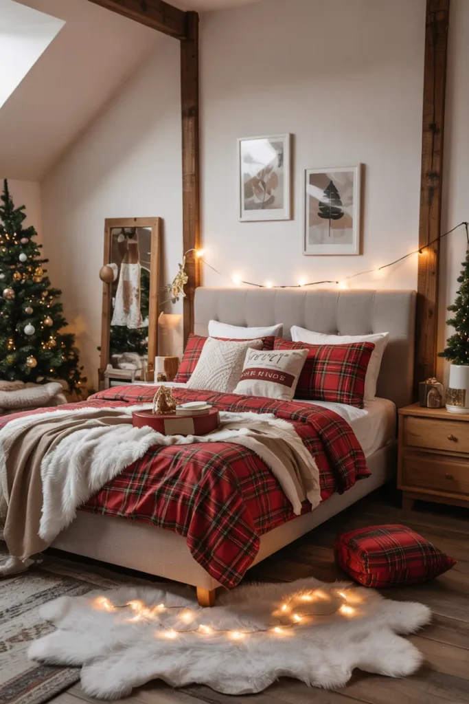 Festive Plaid Bedding Refresh