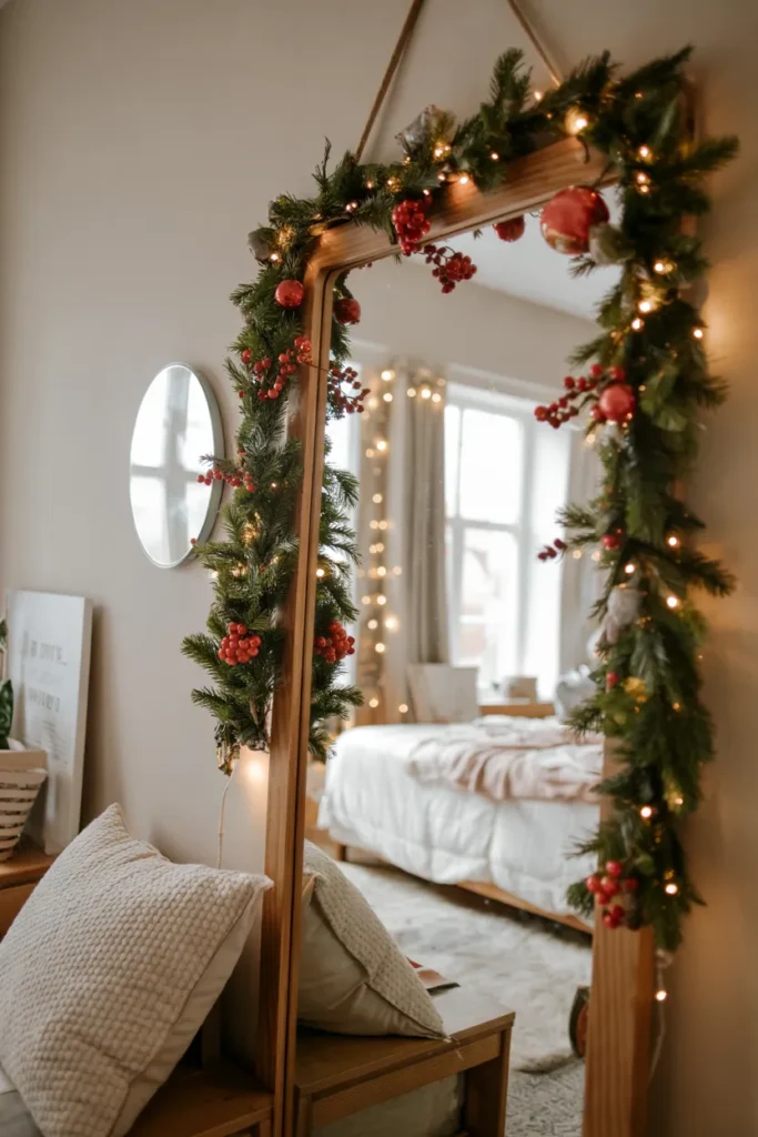 Garland Draped Mirror