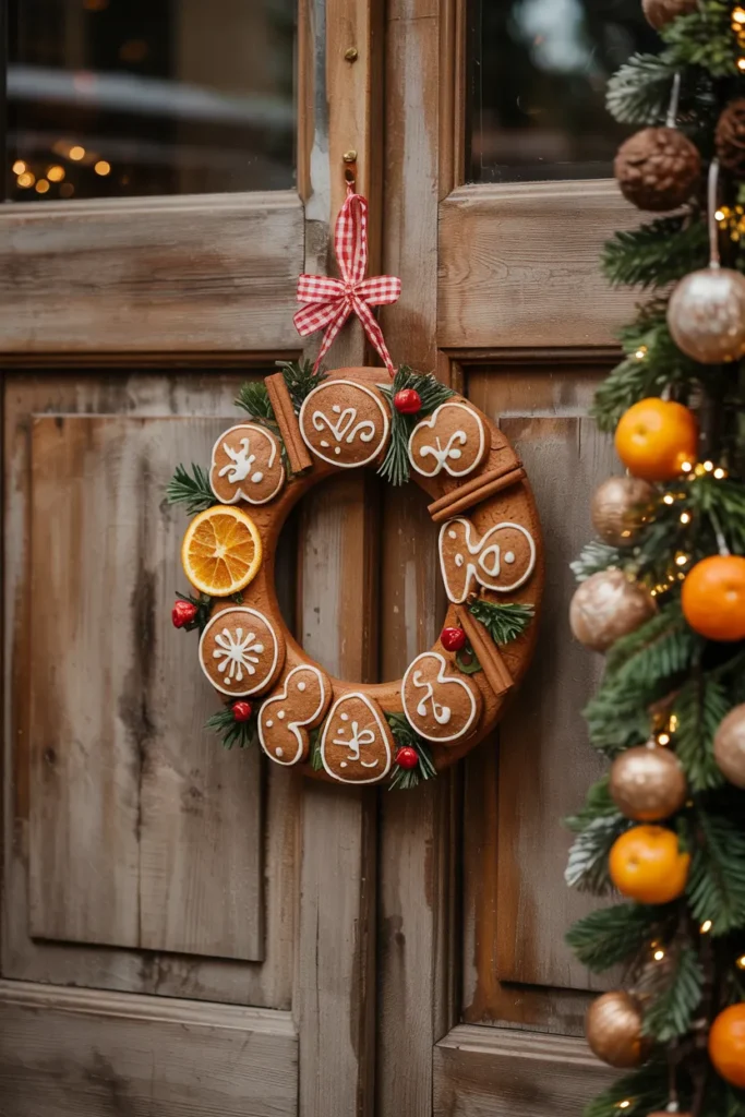 Gingerbread-Themed Wreath
