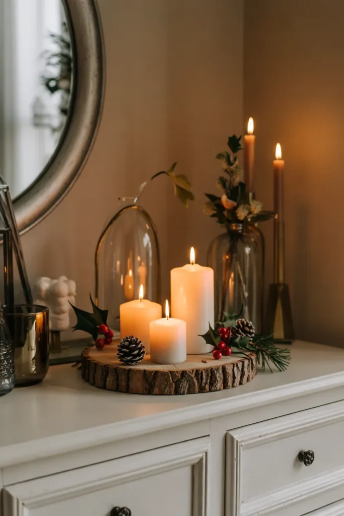 Holiday Candle Display