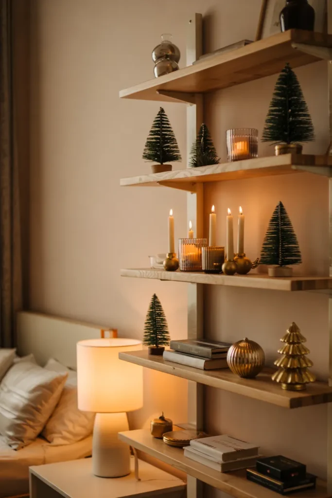 Holiday Shelf Styling