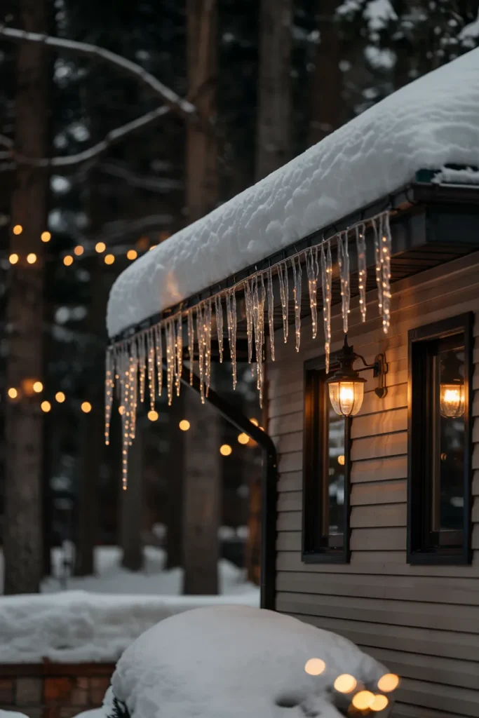 Icicle Lights for Roof Edges