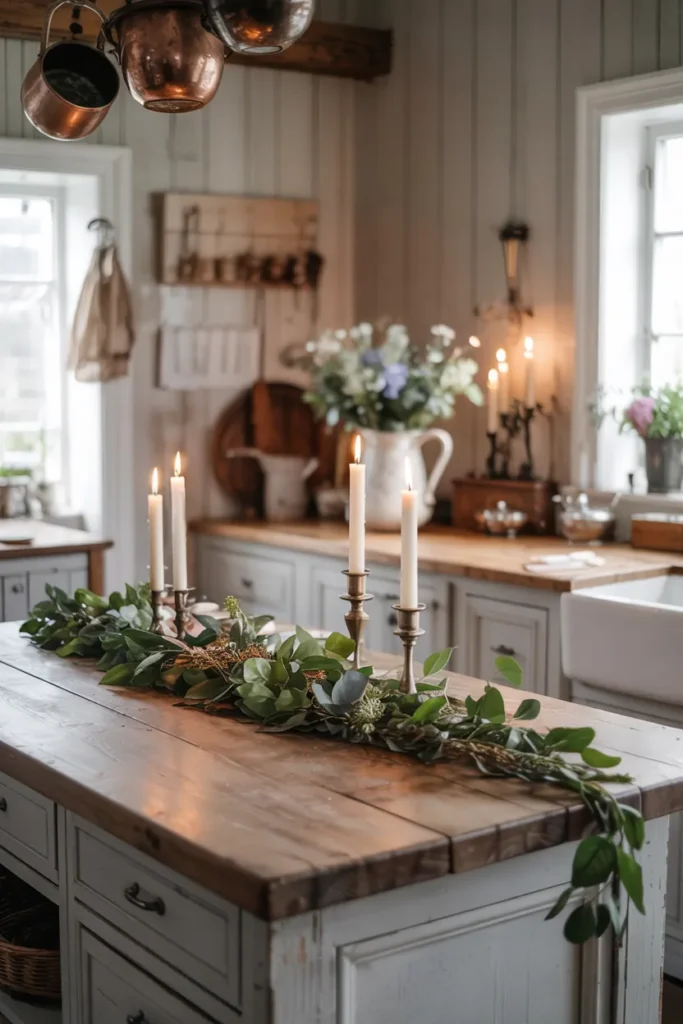 Keep It Simple with Greenery and Candlelight