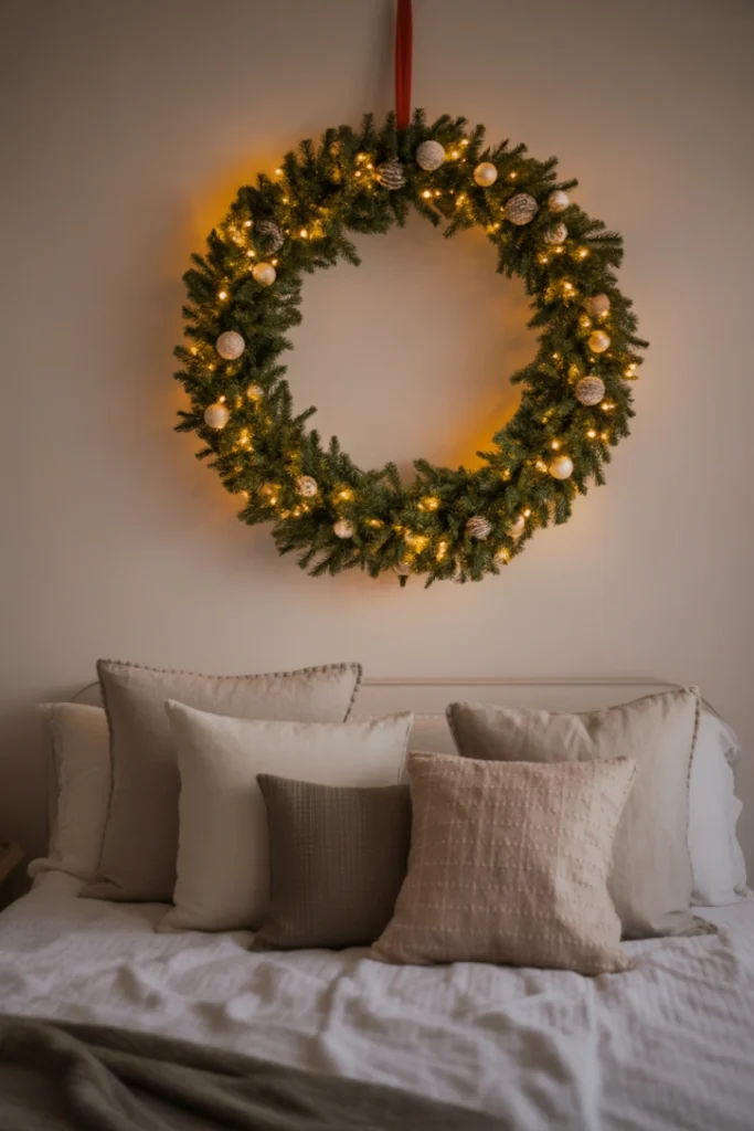 Lighted Christmas Wreath