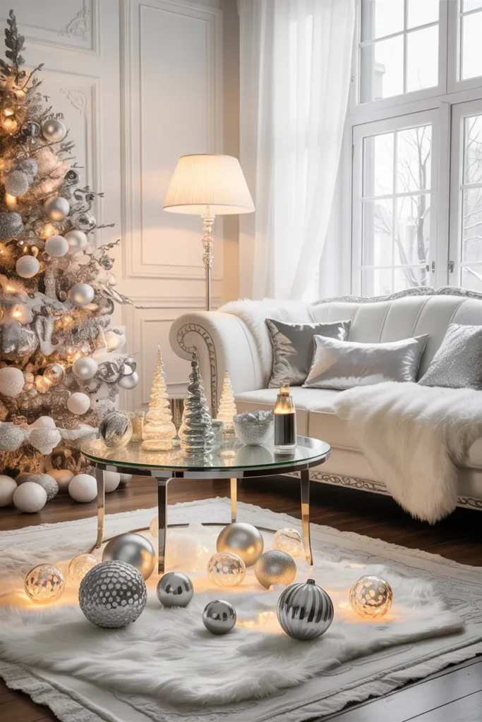Luxe Winter Wonderland Living Room