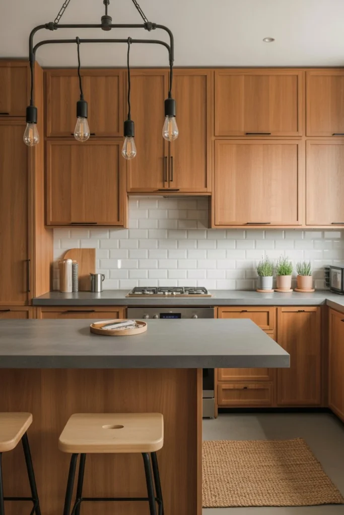 Modern Oak and Concrete Mix