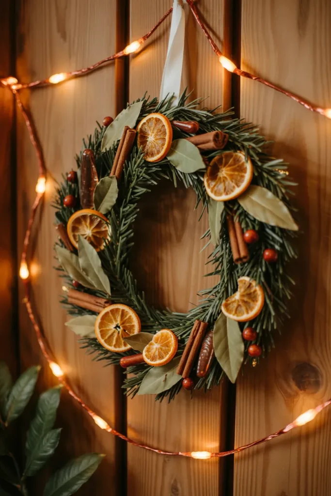Natural Dried Orange Wreath