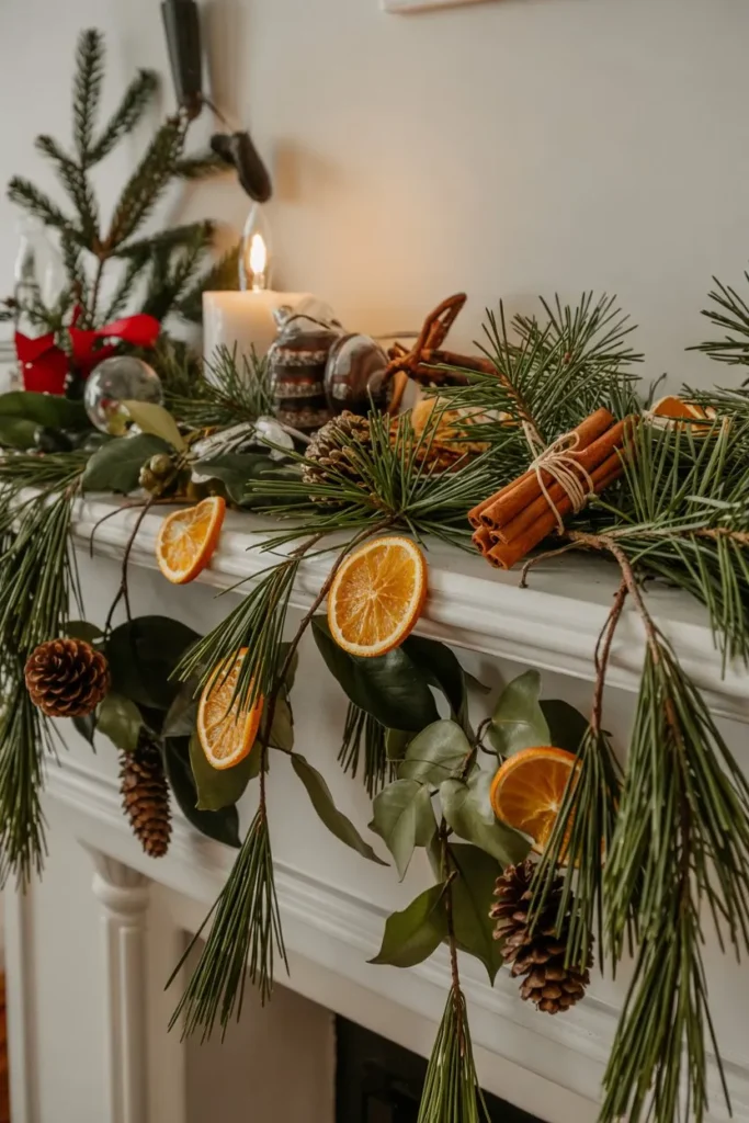 Natural Greenery with Citrus and Cinnamon