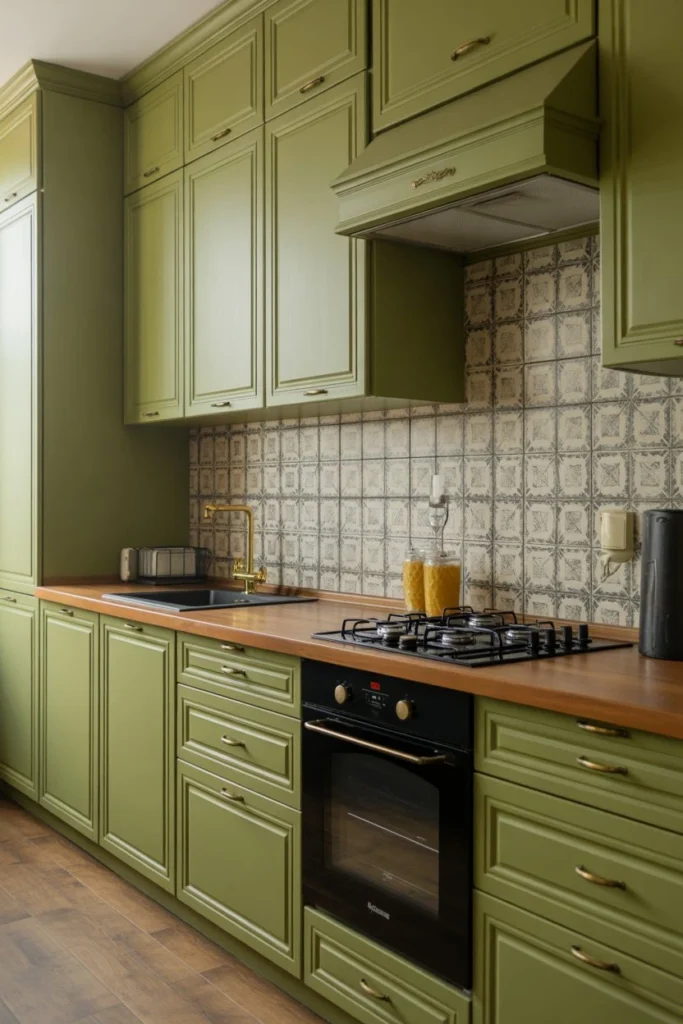 Olive Green Vintage Charm