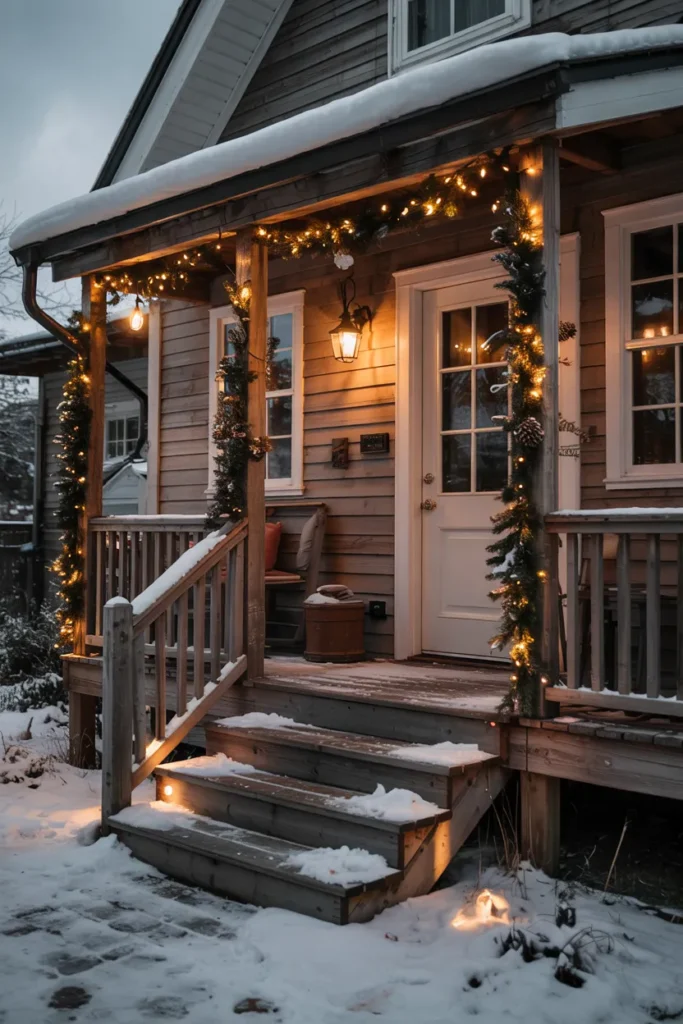 Outdoor String Light Canopy