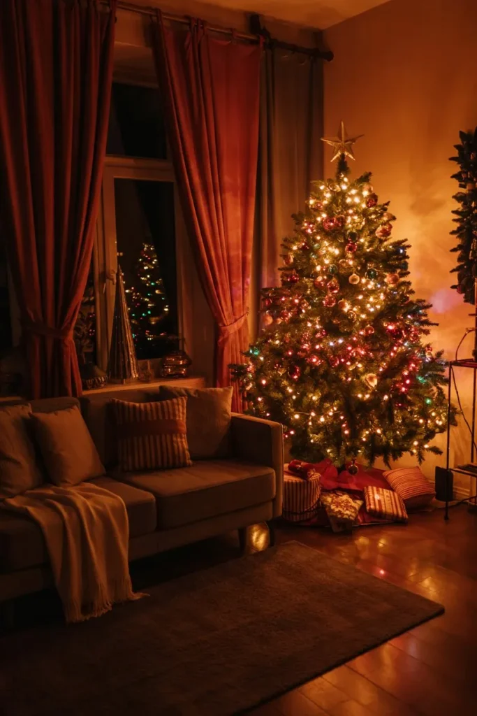 Red Curtains for Festive Drama