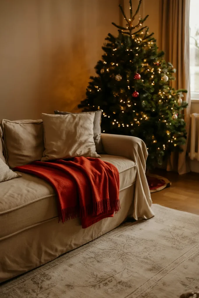 Red Decorative Throw Blankets