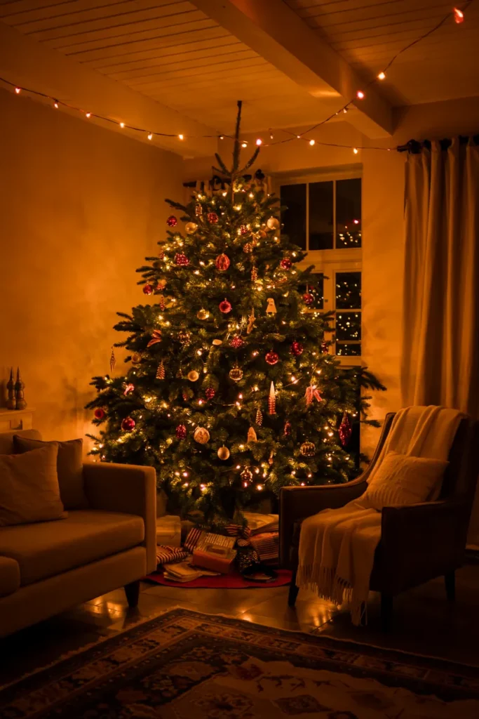 Red Holiday Lighting