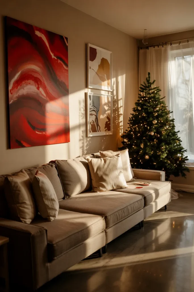 Red Wall Art for Christmas