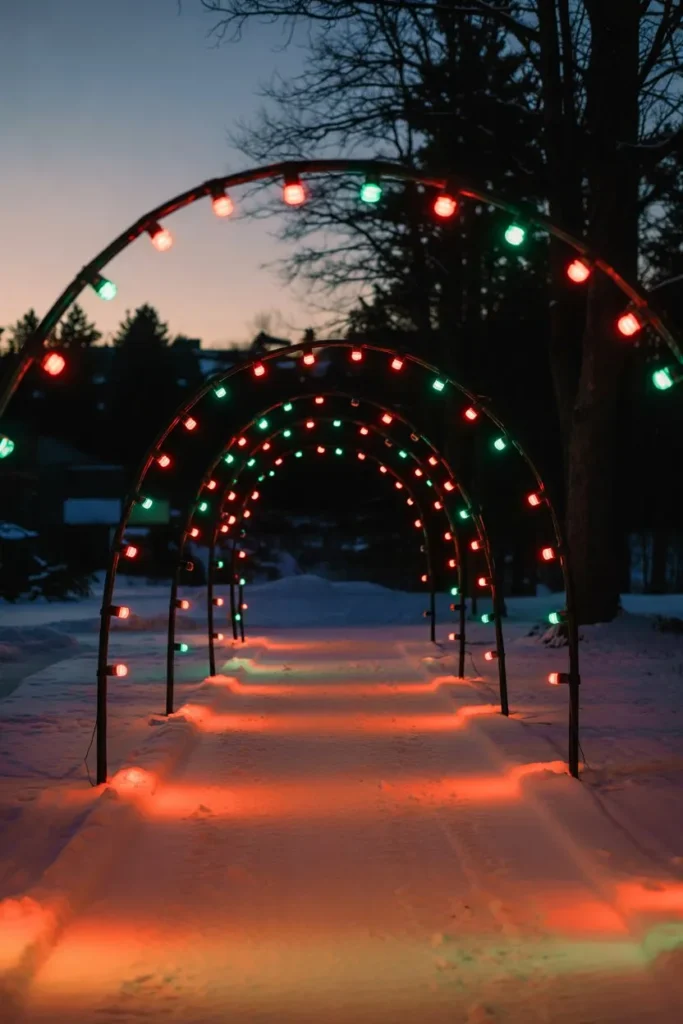 Red and Green Light Arches