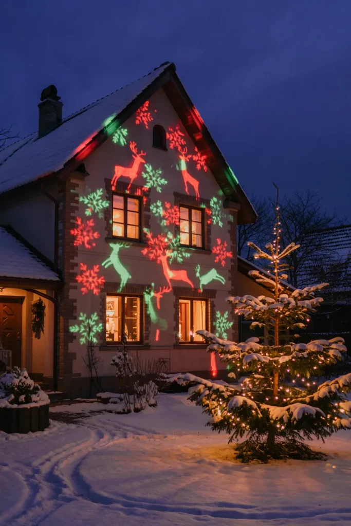 Red and Green Projector Lights