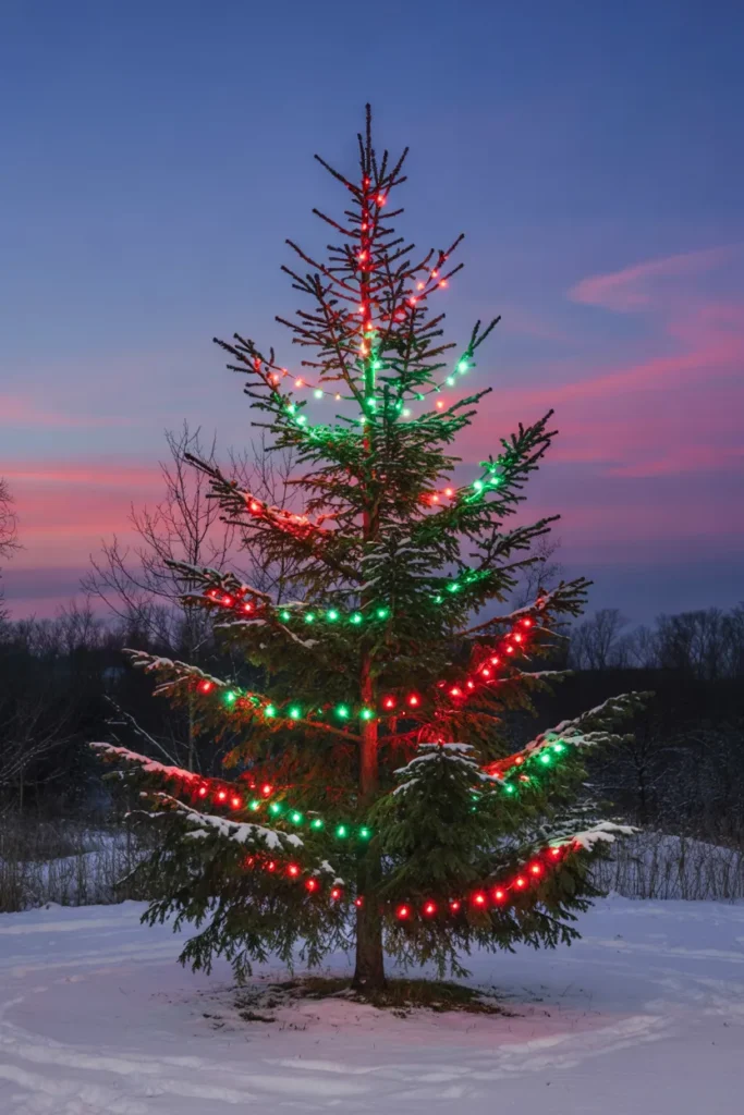 Red and Green Themed Lights