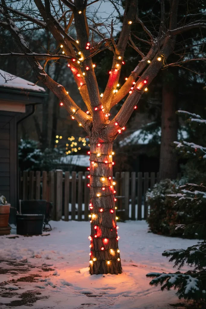 Red and White Candy Cane Lights