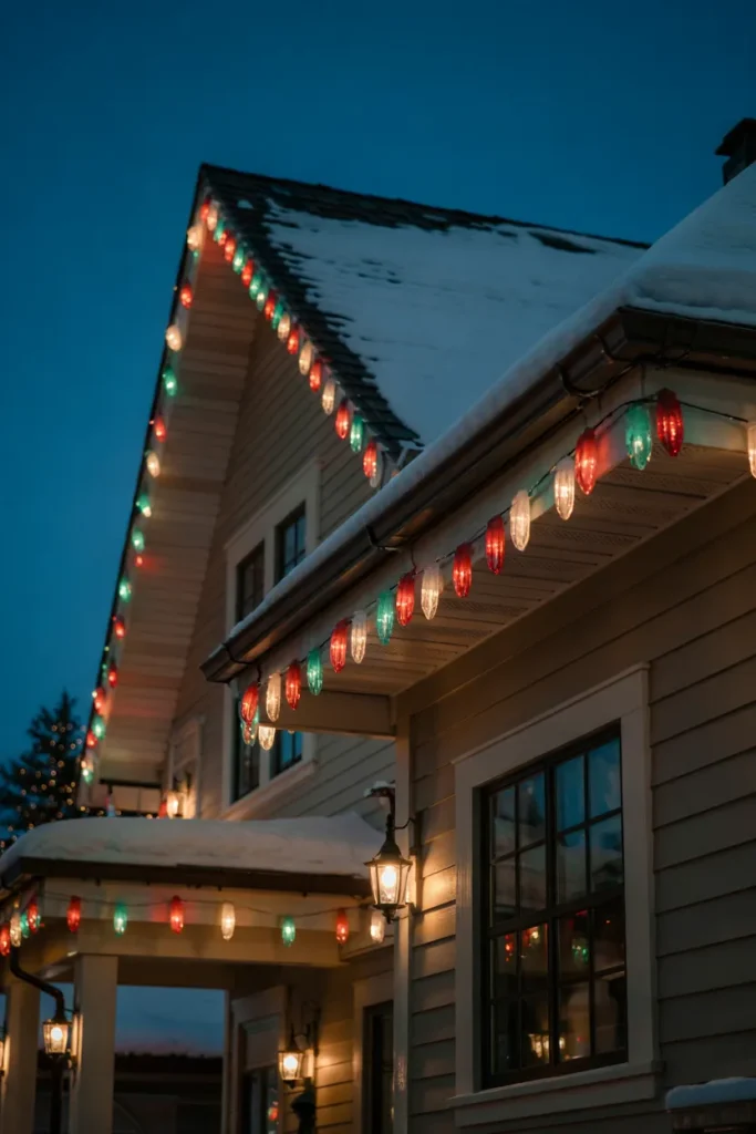  Red and White Icicle Lights