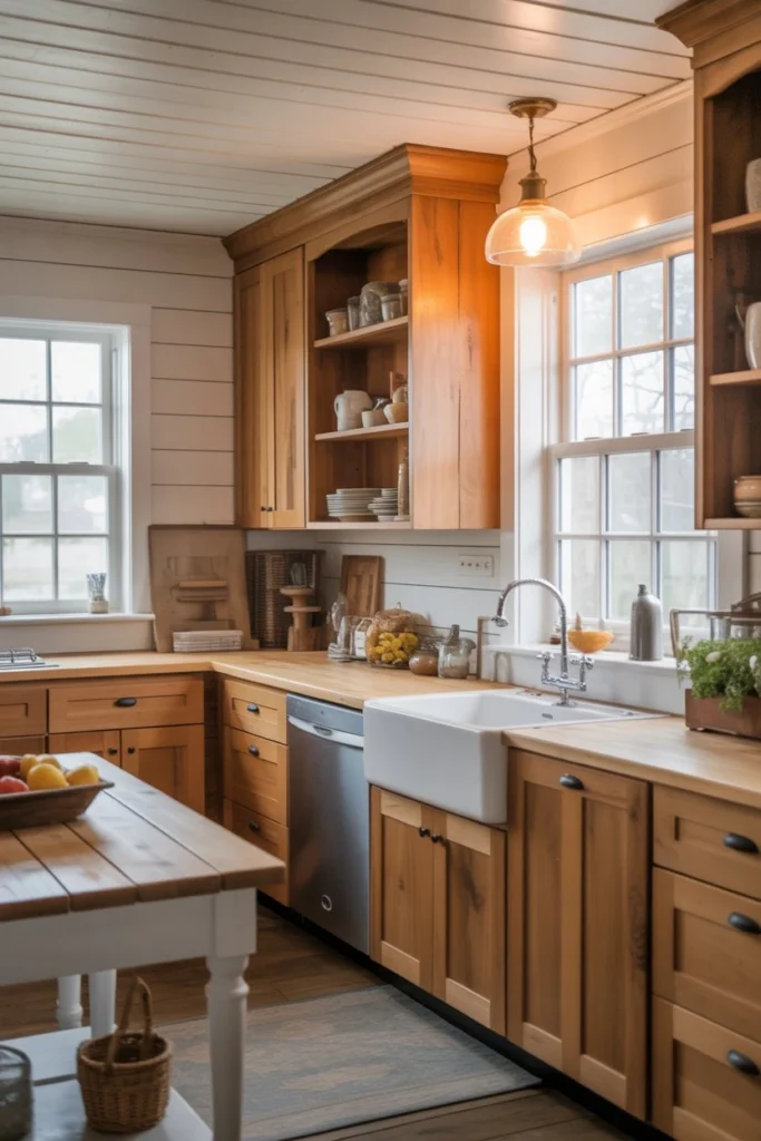 Rustic Farmhouse Oak Kitchen