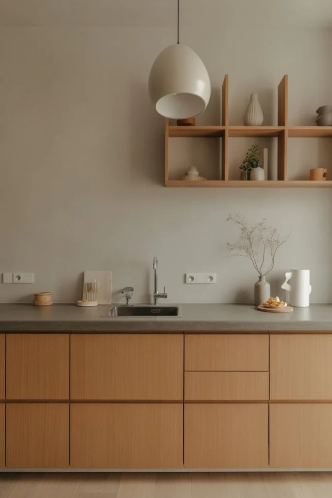 Scandinavian Minimalist Oak Kitchen