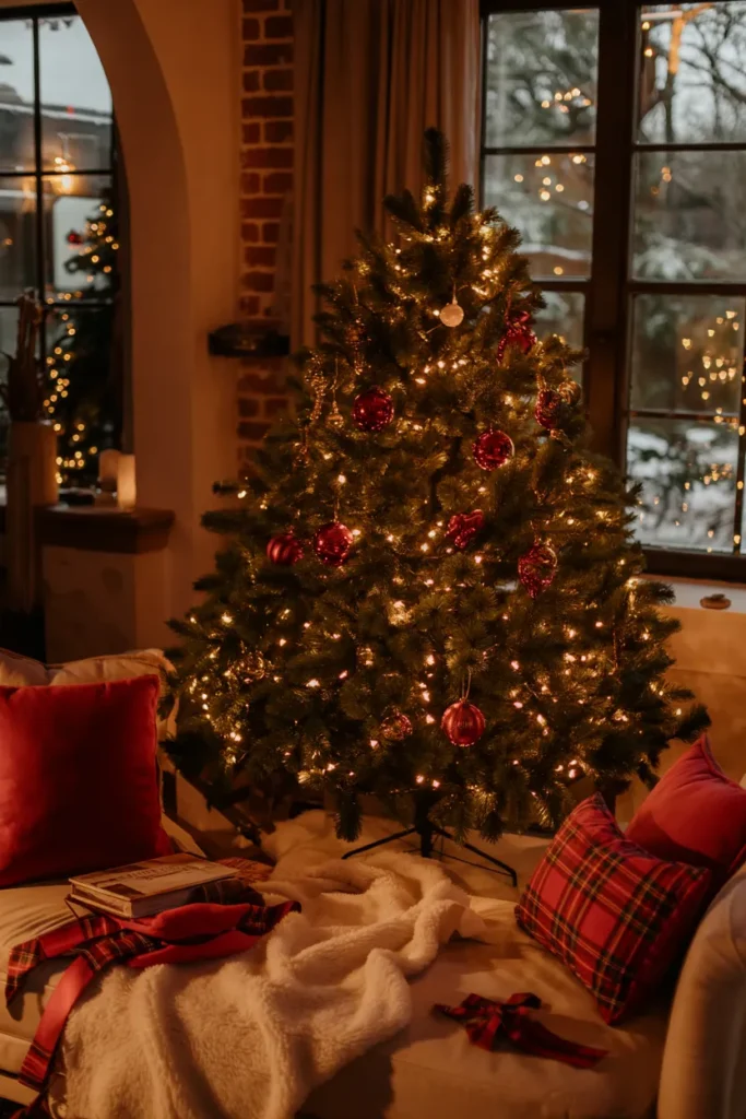 Traditional Red Plaid Accents