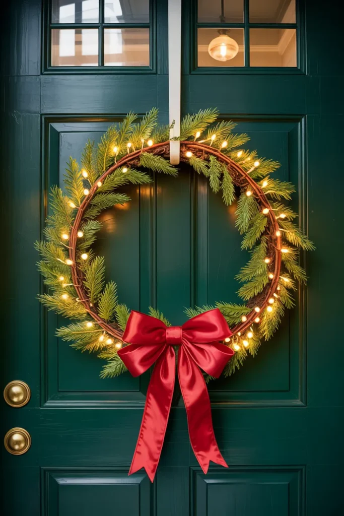 Twinkling Front Yard Trees